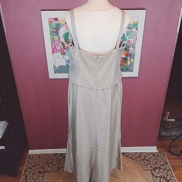 David’s Bridal Shimmer Jacket Dress Taupe 12 Women Petite - Picture 7 of 8